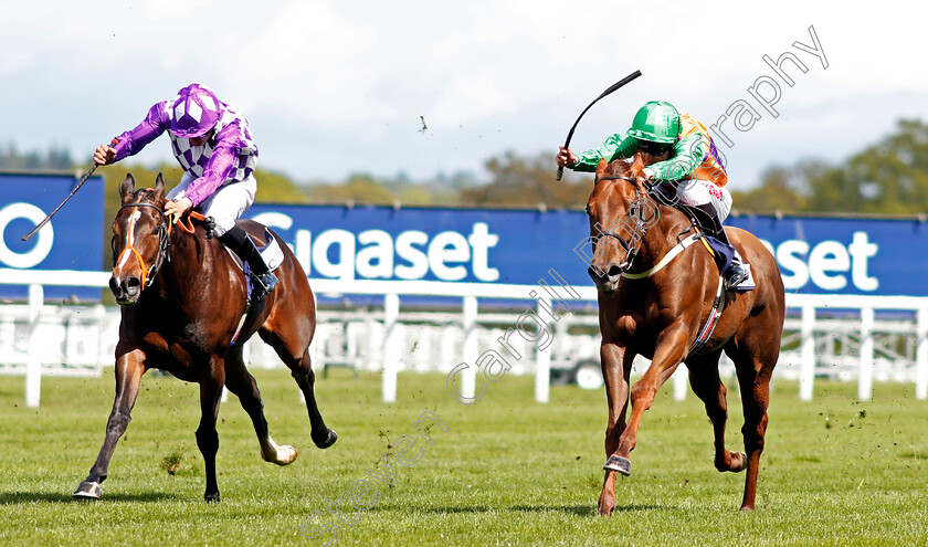 Vikivaki-and-Spell-0001 
 VIKIVAKI (right, Luke Morris) with SPELL (left, Sean Levey) Ascot 2 May 2018 - Pic Steven Cargill / Racingfotos.com