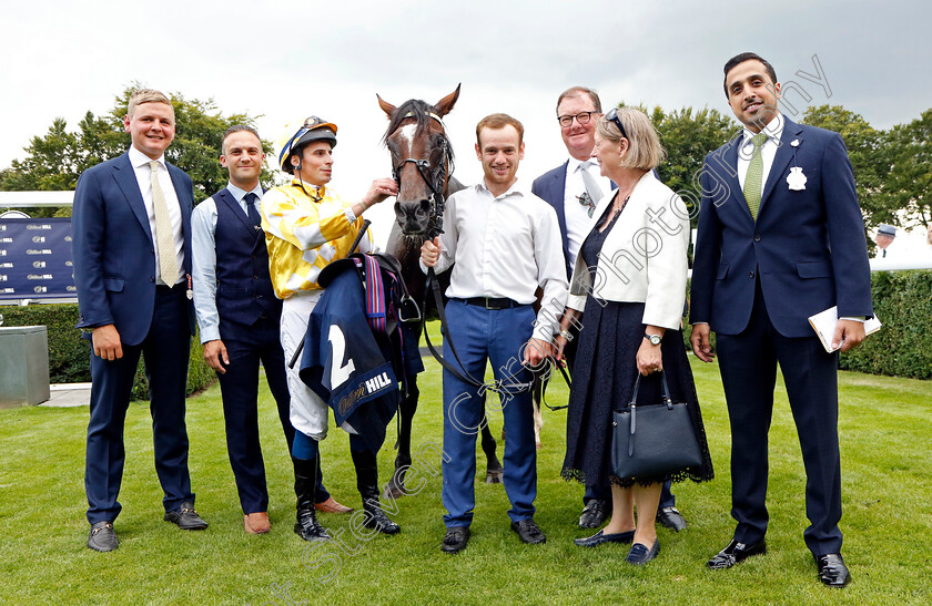 Hoo-Ya-Mal-0005 
 HOO YA MAL (William Buick) with George Boughey and connections after The William Hill March Stakes
Goodwood 27 Aug 2022 - Pic Steven Cargill / Racingfotos.com