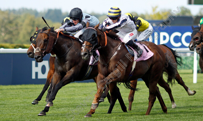 Albasheer-0003 
 ALBASHEER (right, Hollie Doyle) beats EMPEROR SPIRIT (left) in The Whispering Angel Handicap
Ascot 27 Jul 2024 - Pic Steven Cargill / Racingfotos.com