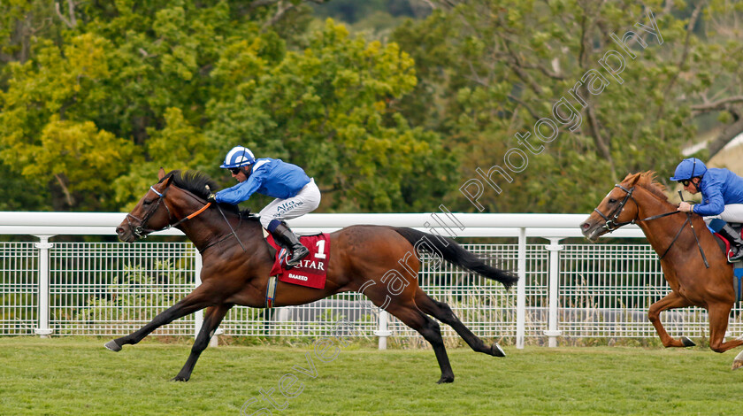 Baaeed-0007 
 BAAEED (Jim Crowley) wins The Qatar Sussex Stakes
Goodwood 27 Jul 2022 - Pic Steven Cargill / Racingfotos.com