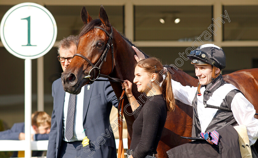 Victory-Chime-0016 
 VICTORY CHIME (Hector Crouch) with owner Mr A Nevin after The Best of British Events Foundation Stakes
Goodwood 22 Sep 2021 - Pic Steven Cargill / Racingfotos.com