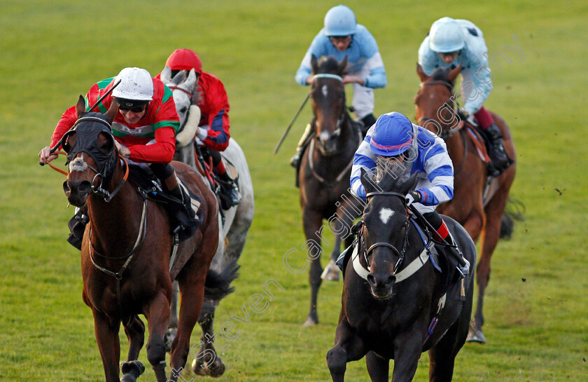 Masked-Identity-0005 
 MASKED IDENTITY (right, Josephine Gordon) beats ESPRESSO FREDDO (left) in The 888sport Bet 10 Get 30 Handicap
Newmarket 29 Oct 2021 - Pic Steven Cargill / Racingfotos.com