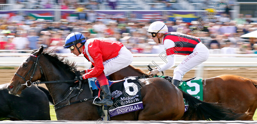 Inspiral-0006 
 INSPIRAL (Frankie Dettori) on her way to winning The Breeders' Cup Filly & Mare Turf
Santa Anita 4 Nov 2023 - Pic Steven Cargill / Racingfotos.com