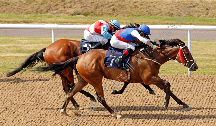 Maid-Millie-0006 
 MAID MILLIE (Tim Clark) wins The Sky Sports Racing Sky 415 Handicap
Wolverhampton 11 Aug 2020 - Pic Steven Cargill / Racingfotos.com