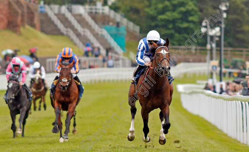 Chief-Ironside-0008 
 CHIEF IRONSIDE (Kieran Shoemark) wins The Deepbridge Capital Maiden Stakes Chester 9 May 2018 - Pic Steven Cargill / Racingfotos.com