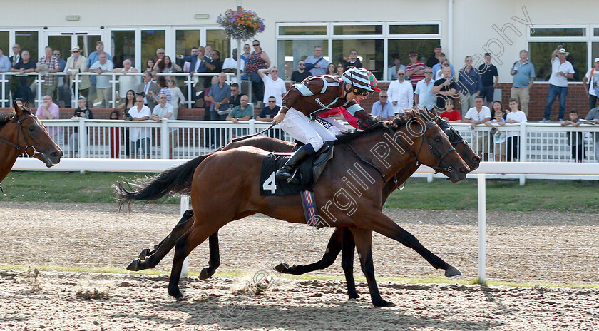 Hector-Loza-0003 
 HECTOR LOZA (Nicky Mackay) wins The Hills Prospect Champagne & Prosecco Novice Stakes
Chelmsford 23 Jul 2019 - Pic Steven Cargill / Racingfotos.com