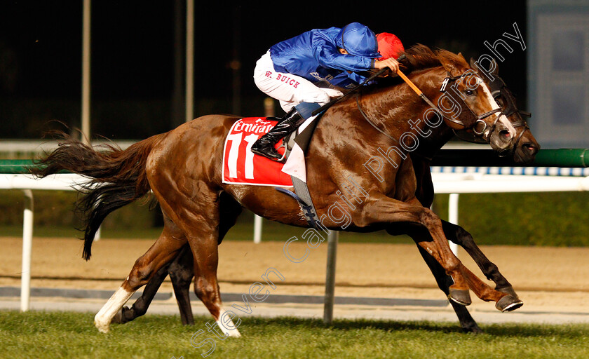 Hawkbill-0003 
 HAWKBILL (William Buick) wins The Dubai City Of Gold Meydan Dubai 10 Mar 2018 - Pic Steven Cargill / Racingfotos.com