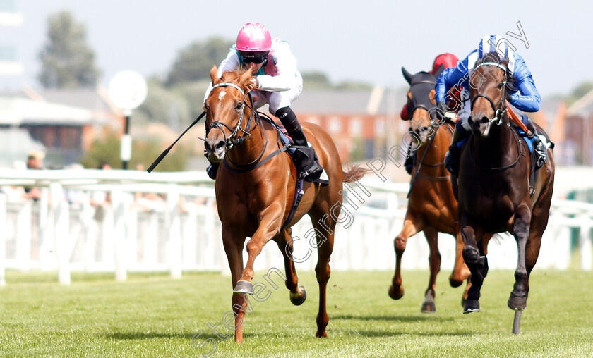 Scottish-Jig-0003 
 SCOTTISH JIG (Robert Havlin) beats WATHEEQA (right) in The Crossland British EBF Confined Fillies Novice Stakes Div2
Newbury 14 Jun 2018 - Pic Steven Cargill / Racingfotos.com