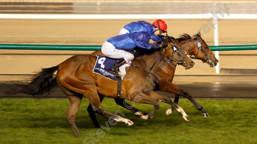 Mawj-0004 
 MAWJ (farside, Pat Cosgrave) beats DREAM OF LOVE (nearside) in The Jumeirah Fillies Classic
Meydan 27 Jan 2023 - Pic Steven Cargill / Racingfotos.com