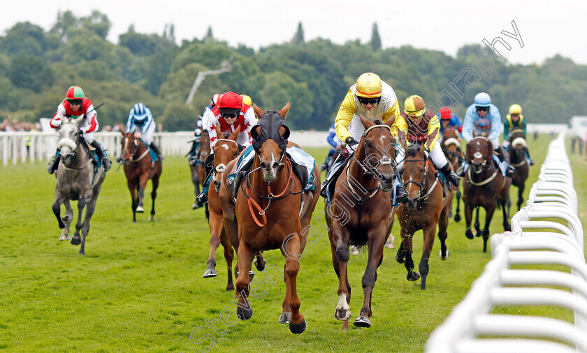 Kihavah-0004 
 KIHAVAH (Josephine Townend) wins The Queen Mother's Cup with loose horse SARATOGA GOLD running amok.
York 17 Jun 2023 - Pic Steven Cargill / Racingfotos.com