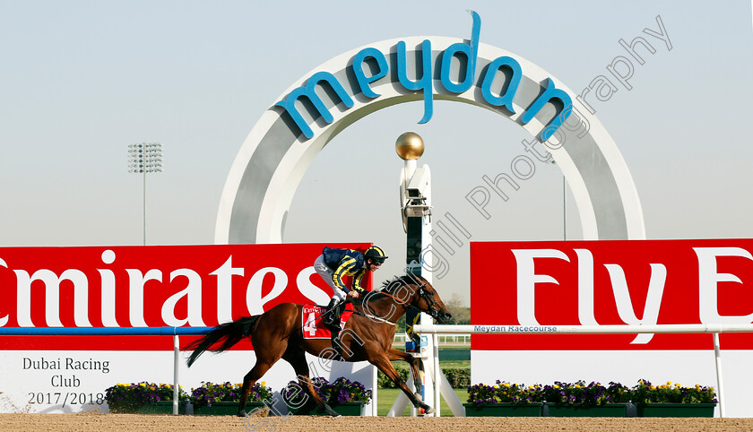 Jordan-Sport-0003 
 JORDAN SPORT (Adrie de Vries) wins The Mahab Al Shimaal Meydan Dubai 10 Mar 2018 - Pic Steven Cargill / Racingfotos.com