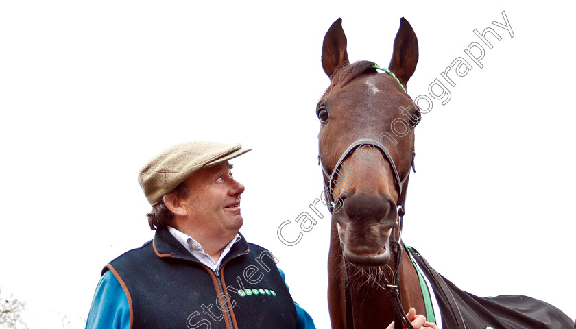 Buveur-D Air-0007 
 BUVEUR D'AIR with Nicky Henderson
Lambourn 18 Feb 2019 - Pic Steven Cargill / Racingfotos.com