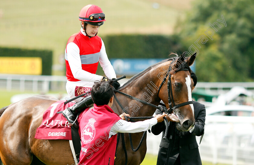 Deirdre-0001 
 DEIRDRE (Oisin Murphy) before The Qatar Nassau Stakes
Goodwood 1 Aug 2019 - Pic Steven Cargill / Racingfotos.com