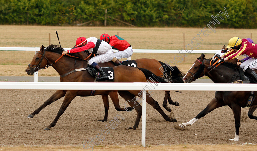 Mezmaar-0006 
 MEZMAAR (Gary Mahon) wins The Hills Prospect Champagne Supanova Apprentice Handicap
Chelmsford 24 Jul 2018 - Pic Steven Cargill / Racingfotos.com