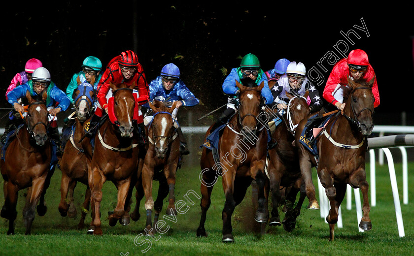 Delacroix-0004 
 DELACROIX (right, Jan Erik-Neuroth) turns for home in front to win The Breeders Trophy Mile
Bro Park, Sweden 21 Sep 2018 - Pic Steven Cargill / Racingfotos.com