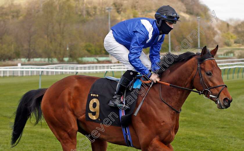 Mashhoor-0002 
 MASHHOOR (Richard Kingscote) winner of The Mansionbet Bet 10 Get 20 Novice Stakes
Nottingham 7 Apr 2021 - Pic Steven Cargill / Racingfotos.com