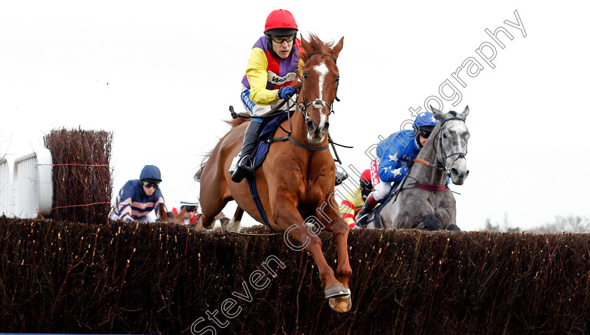 Remastered-0001 
 REMASTERED (Tom Scudamore) wins The Bateaux London Reynoldstown Novices Chase
Ascot 20 Feb 2021 - Pic Steven Cargill / Racingfotos.com