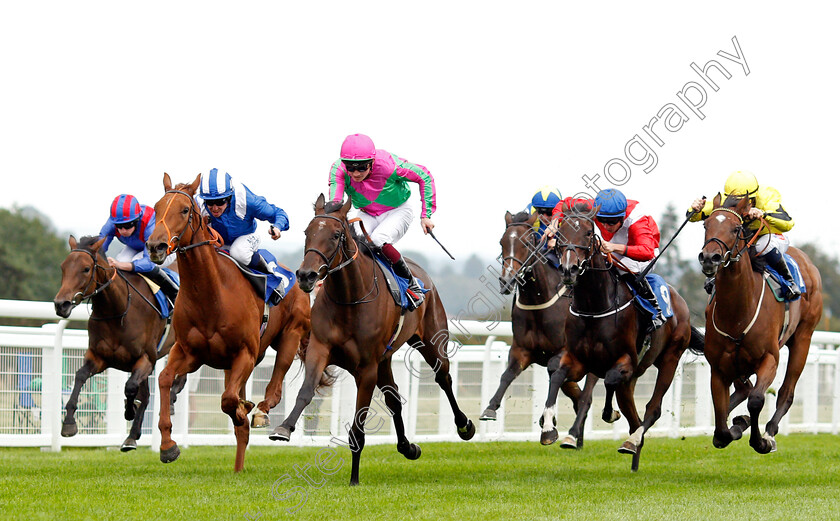 Good-American-0004 
 GOOD AMERICAN (centre, Rob Hornby) beats AUNT BETHANY (right), PERSIST (2nd right) and HAMSEH (2nd left) in The Bob McCreery Memorial British EBF Quidhampton Maiden Fillies Stakes
Salisbury 2 Sep 2021 - Pic Steven Cargill / Racingfotos.com