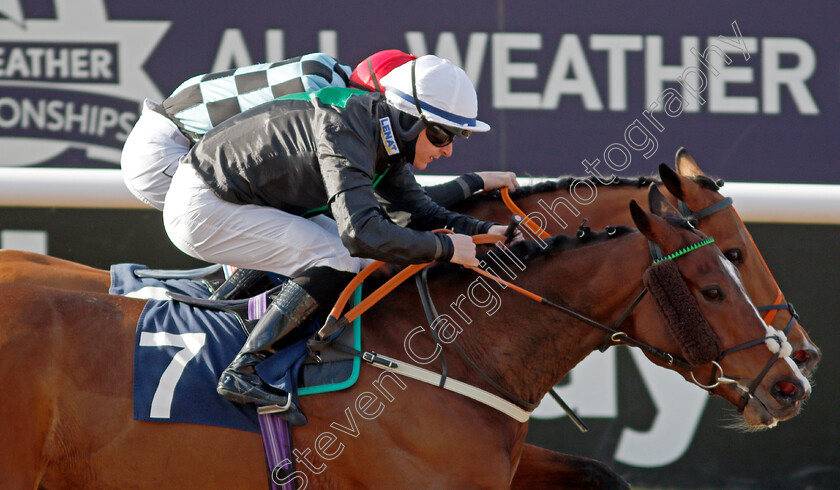 Kangaroo-Point-0003 
 KANGAROO POINT (Richard Kingscote) beats SHARP SUITED (farside) in The Betway Casino Handicap
Wolverhampton 13 Mar 2021 - Pic Steven Cargill / Racingfotos.com