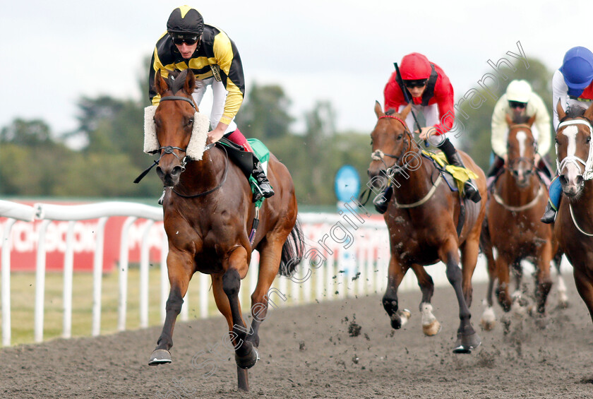 Baashiq-0006 
 BAASHIQ (Adam Kirby) wins The Bet At racingtv.com Handicap
Kempton 7 Aug 2019 - Pic Steven Cargill / Racingfotos.com