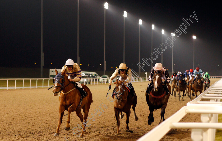 Mister-Chow-0001 
 MISTER CHOW (left, Adam Kirby) beats OLYMPIC LEGEND (centre) and BEATISA (right) in The bet toteWIN At betfred.com Handicap Chelmsford 1 Dec 2017 - Pic Steven Cargill / Racingfotos.com