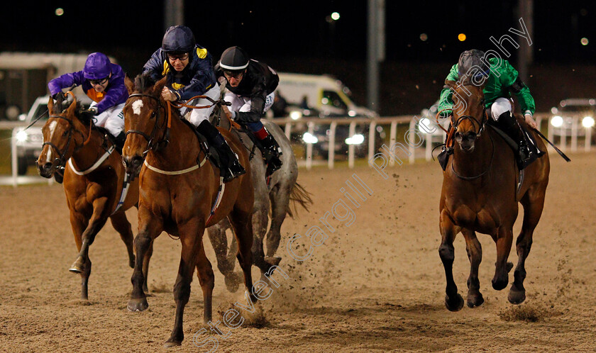 Shimmering-Dawn-0005 
 SHIMMERING DAWN (Tom Eaves) beats AMBER ISLAND (right) in The chelmsfordcityracecourse.com Fillies Conditions Stakes
Chelmsford 18 Feb 2021 - Pic Steven Cargill / Racingfotos.com