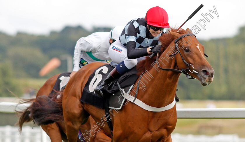 Torcello-0003 
 TORCELLO (Elisha Whittington) wins The Energy Check Handicap Div2
Newbury 17 Aug 2019 - Pic Steven Cargill / Racingfotos.com