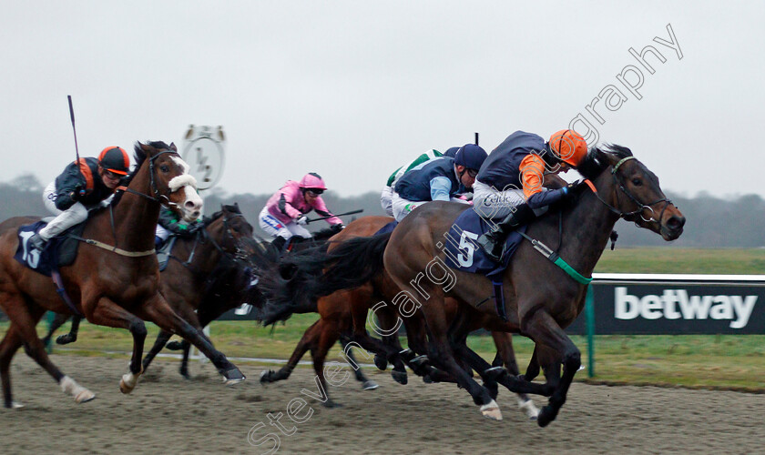 Pivotal-Flame-0003 
 PIVOTAL FLAME (Paddy Bradley) wins The Betway Casino Handicap Lingfield 14 Feb 2018 - Pic Steven Cargill / Racingfotos.com