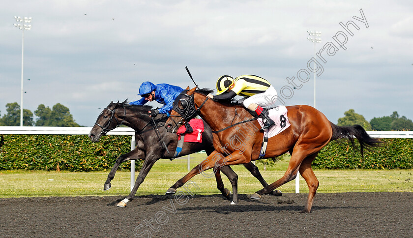 Safra-0004 
 SAFRA (right, Andrea Atzeni) beats BEFORE DAWN (left) in The British Stallion Studs EBF Fillies Novice Stakes
Kempton 30 Jun 2021 - Pic Steven Cargill / Racingfotos.com