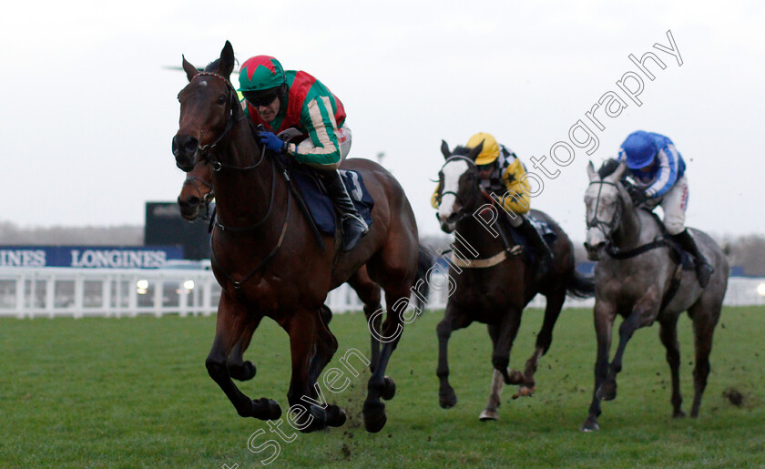 Eden-Du-Houx-0002 
 EDEN DU HOUX (Tom Scudamore) wins The St Andrews Holdings Championship Standard Open National Hunt Flat Race
Ascot 21 Dec 2018 - Pic Steven Cargill / Racingfotos.com