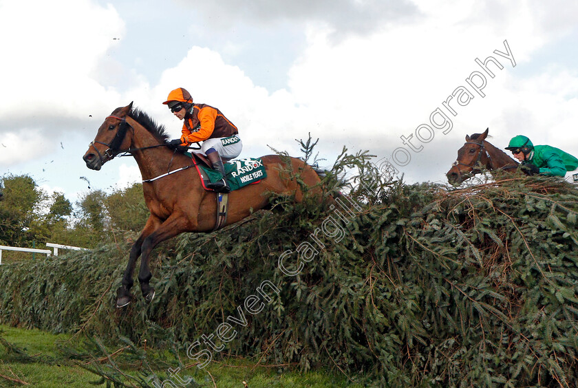 Noble-Yeats-0002 
 NOBLE YEATS (Sam Waley-Cohen) over the 11th fence on his way to winning The Randox Grand National
Aintree 9 Apr 2022 - Pic Steven Cargill / Racingfotos.com