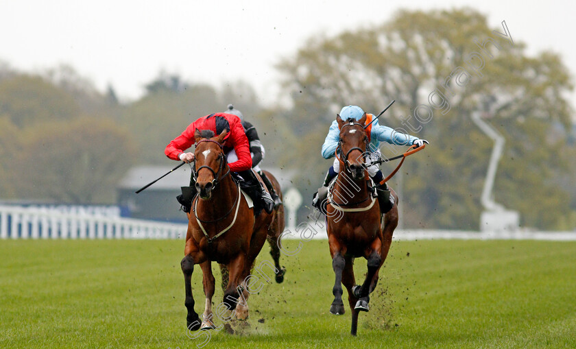 Chipotle-0002 
 CHIPOTLE (left, Charles Bishop) beats THE GATEKEEPER (right) in The Royal Ascot Two-Year-Old Trial Conditions Stakes
Ascot 28 Apr 2021 - Pic Steven Cargill / Racingfotos.com