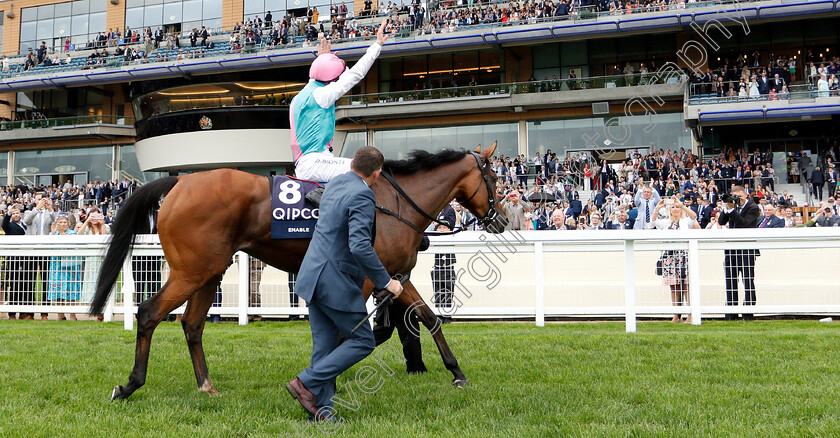 Enable-0020 
 ENABLE (Frankie Dettori) after winning The King George VI and Queen Elizabeth Stakes
Ascot 27 Jul 2019 - Pic Steven Cargill / Racingfotos.com