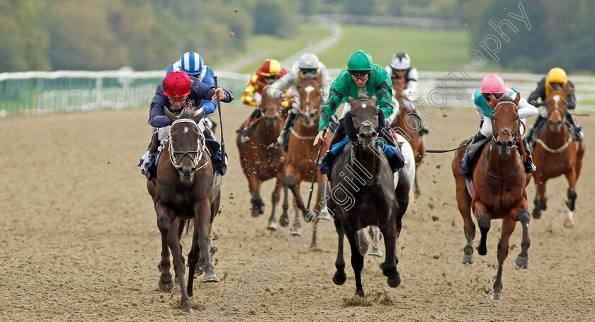 Reine-De-Vitesse-0002 
 REINE DE VITESSE (left, John Egan) beats SHERIFFMUIR (centre) and IMHOTEP (right) in The Starsports.bet Maiden Stakes
Lingfield 3 Oct 2019 - Pic Steven Cargill / Racingfotos.com