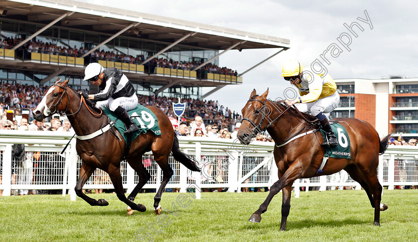 Bettys-Hope-0006 
 BETTYS HOPE (left, Silvestre De Sousa) beats SHOW ME SHOW ME (right) in The Weatherbys Super Sprint Stakes
Newbury 20 Jul 2019 - Pic Steven Cargill / Racingfotos.com