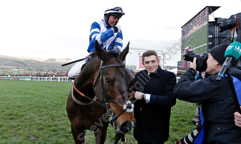 Frodon-0009 
 FRODON (Bryony Frost) after the Ryanair Chase
Cheltenham 14 Mar 2019 - Pic Steven Cargill / Racingfotos.com