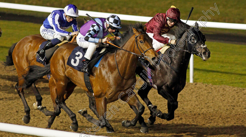 Illuminated-0004 
 ILLUMINATED (left, Jack Mitchell) beats GOVERNMENT (right) in The Coral Proud To Support British Racing Handicap
Wolverhampton 11 Mar 2022 - Pic Steven Cargill / Racingfotos.com