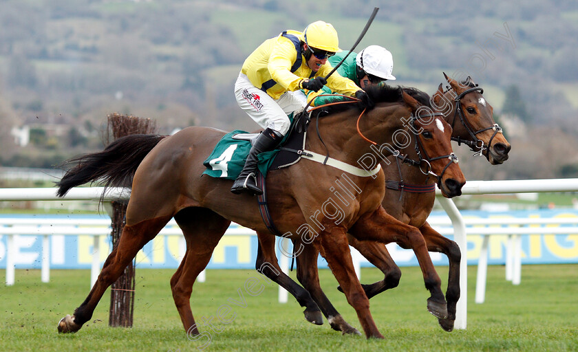 Lostintranslation-0007 
 LOSTINTRANSLATION (nearside, Robbie Power) beats DEFI DU SEUIL (farside) in The BetBright Dipper Novices Chase
Cheltenham 1 Jan 2019 - Pic Steven Cargill / Racingfotos.com