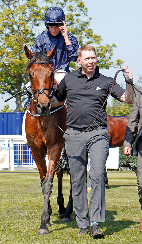 Rhododendron-0009 
 RHODODENDRON (Ryan Moore) after The Al Shaqab Lockinge Stakes Newbury 19 May 2018 - Pic Steven Cargill / Racingfotos.com