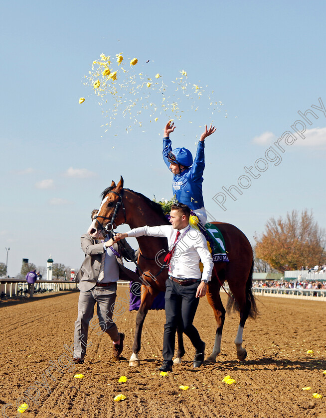 Mischief-Magic-0012 
 MISCHIEF MAGIC (William Buick) after The Breeders' Cup Juvenile Turf Sprint
Breeders Cup Meeting, Keeneland USA, 4 Nov 2022 - Pic Steven Cargill / Racingfotos.com