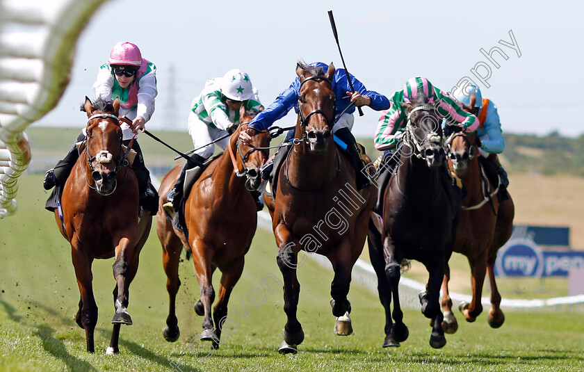 Noble-Dynasty-0005 
 NOBLE DYNASTY (centre, William Buick) beats NOSTRUM (left) in The Plantation Stud Criterion Stakes
Newmarket 29 Jun 2024 - Pic Steven Cargill / Racingfotos.com