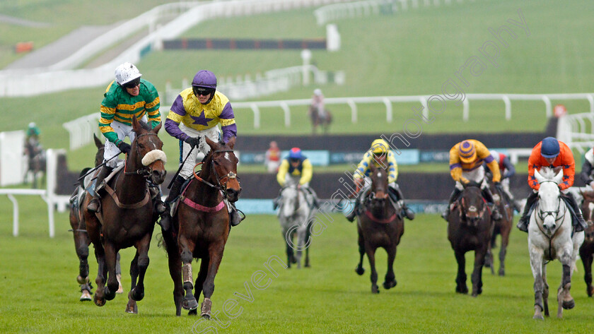 Happy-Diva-0005 
 HAPPY DIVA (2nd left, Richard Patrick) beats BRELAN D'AS (left, Barry Geraghty) in The BetVictor Gold Cup
Cheltenham 16 Nov 2019 - Pic Steven Cargill / Racingfotos.com