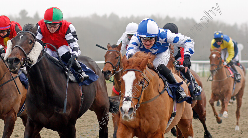 Party-Island-0005 
 PARTY ISLAND (right, George Bass) beats SUBLIMINAL (left) in The Heed Your Hunch At Betway Handicap
Wolverhampton 9 Jan 2021 - Pic Steven Cargill / Racingfotos.com