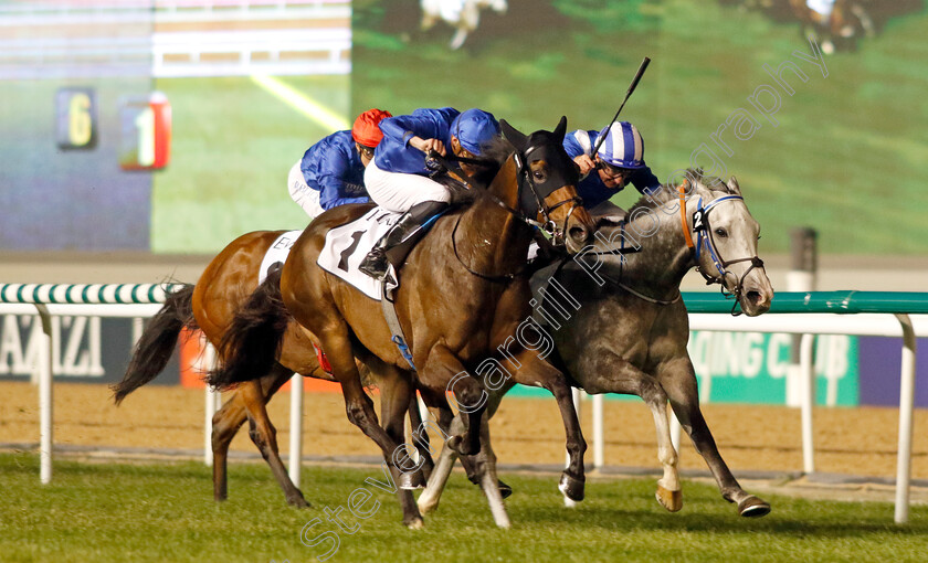 Valiant-Prince-0004 
 VALIANT PRINCE (left, James Doyle) beats ALFAREEQ (right) in The Singspiel Stakes
Meydan, Dubai 3 Feb 2023 - Pic Steven Cargill / Racingfotos.com