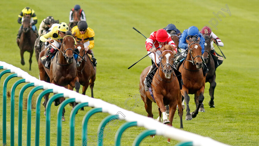 Hand-Of-God-0007 
 HAND OF GOD (Kevin Stott) wins The Virgin Bet Best Odds Daily British EBF Maiden Stakes
Newmarket 7 Oct 2023 - Pic Steven Cargill / Racingfotos.com