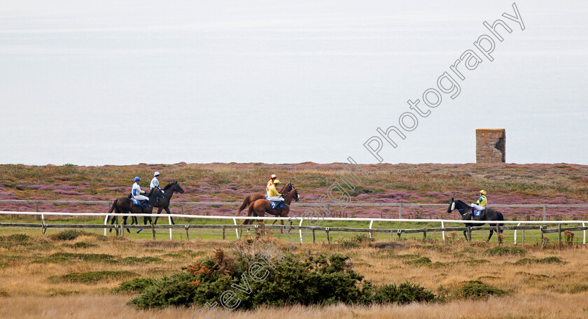 Les-Landes-0003 
 Horses gather at the start for race 2 at Les Landes, Jersey
26 Aug 2019 - Pic Steven Cargill