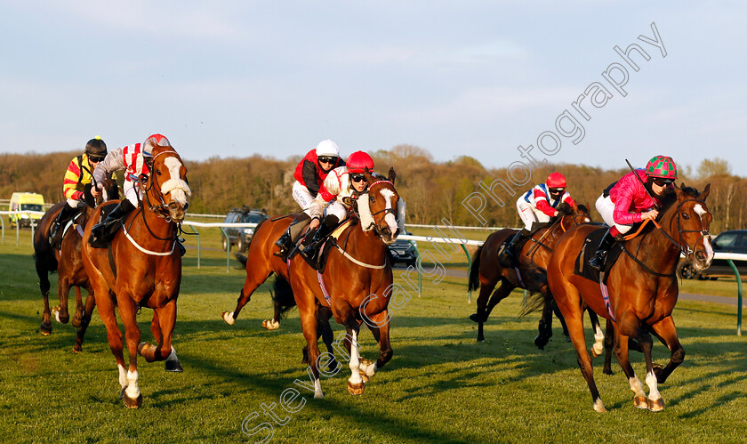 Good-Earth-0002 
 GOOD EARTH (Saffie Osborne) beats SUWAAN (left) and REFUGE (centre) in The Join Racing TV Now Apprentice Handicap
Nottingham 17 Apr 2021 - Pic Steven Cargill / Racingfotos.com