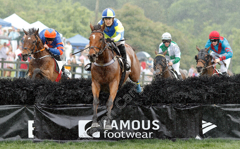 Lord-Justice-0003 
 LORD JUSTICE (Michael Mitchell) beats STOOSHIE (left) in The Bright Hour Handicap Hurdle
Percy Warner Park, Nashville Tennessee USA 11 May 2019 - Pic Steven Cargill / Racingfotos.com