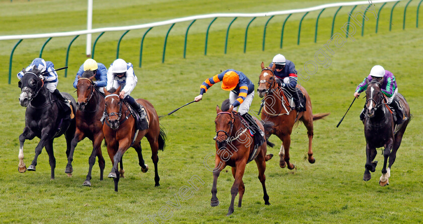 Turntable-0002 
 TURNTABLE (centre, Callum Shepherd) beats JEAN BAPTISTE (3rd left) and FOX POWER (left) in The Back And Lay On Betfair Exchange Handicap
Newmarket 14 May 2021 - Pic Steven Cargill / Racingfotos.com