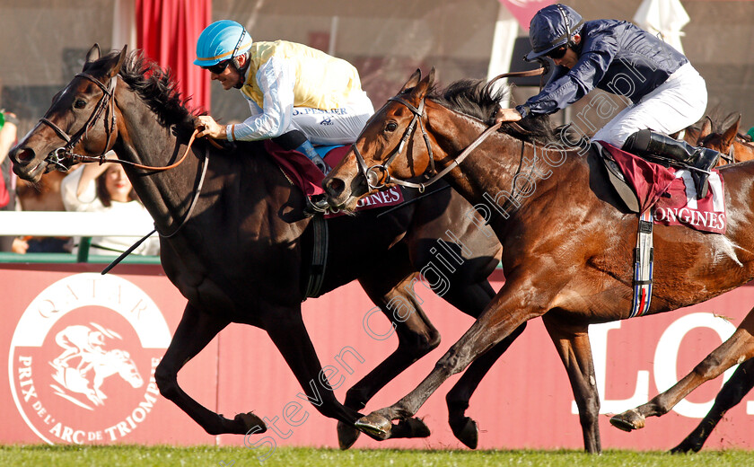 Villa-Marina-0004 
 VILLA MARINA (Olivier Peslier) beats FLEETING (right) in The Prix de l'Opera
Longchamp 6 Oct 2019 - Pic Steven Cargill / Racingfotos.com